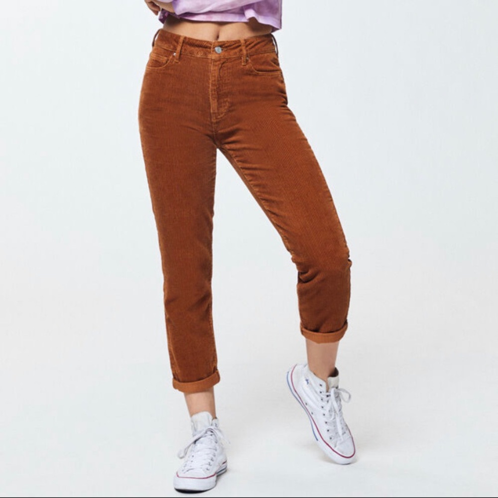 PacSun Spice Corduroy Mom Jeans brown pants